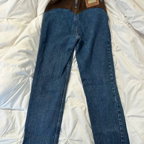 VINTAGE LAWMAN LACE UP JEANS - Picture 6 of 12